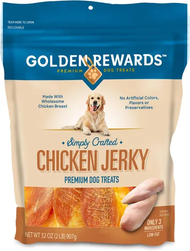 Vista 2 de Golden Rewards Paquete de 2 golosinas de pollo para perros, 32 onzas