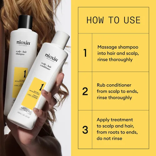 Vista 6 de NIOXIN Kits de sistema de engrosamiento del cuero cabelludo + cabello Para cabello natural, teñido y dañado con adelgazamiento ligero a progresado
