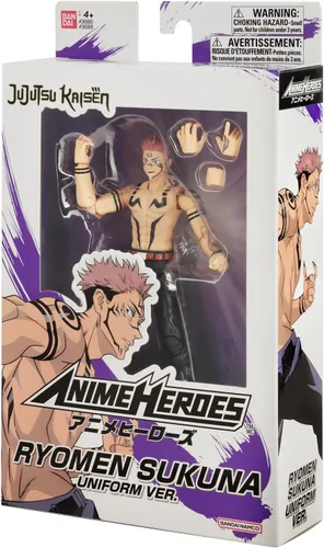 Vista 7 de ANIME HEROES - Jujutsu Kaisen - Ryomen Sukuna [Ver. Uniforme] Figura de Acción Jujutsu Kaisen - Figura de acción de héroes de anime de 6 pulgadas