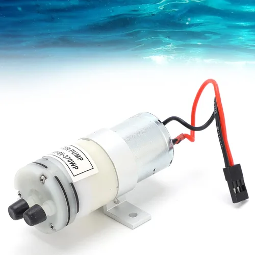 Vista 6 de HAOX RC Boat 370 Bomba de refrigeración de agua, 3-6V 370 Bomba de agua 370 Bomba de agua conveniente duradera con interruptor para barcos RC