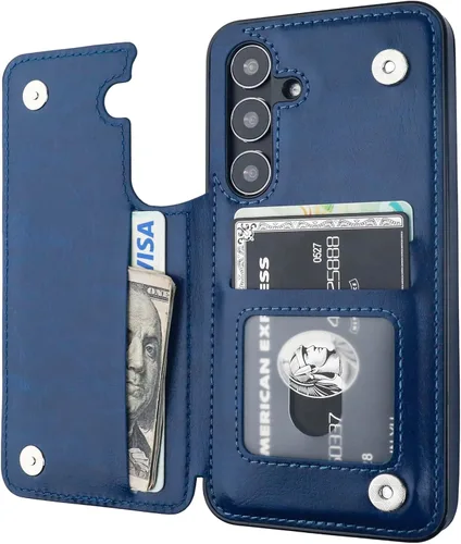 Vista 123 de ONETOP - Funda tipo cartera para Samsung Galaxy S22 con tarjetero, color negro Kickstand,ID/Cash Holder,Case Wallet with Card Slots,Double