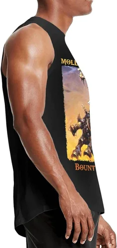 Vista 5 de DjkwePD Camiseta sin mangas para hombre, para gimnasio, entrenamiento, muscular, informal, para verano, para hombre