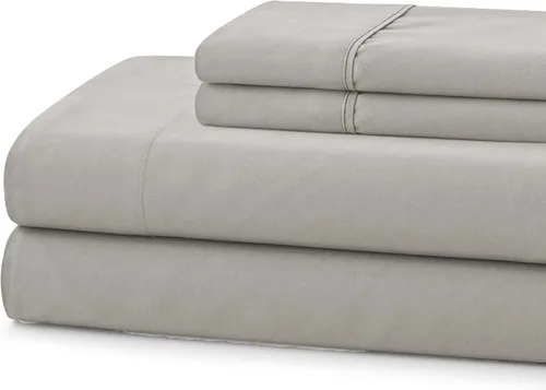 Vista 4 de Sábanas de tamaño Queen 100% algodón, hechas en Egipto, suaves de 600 hilos para colchón de cama tamaño Queen, juego de sábanas y fundas de almohada