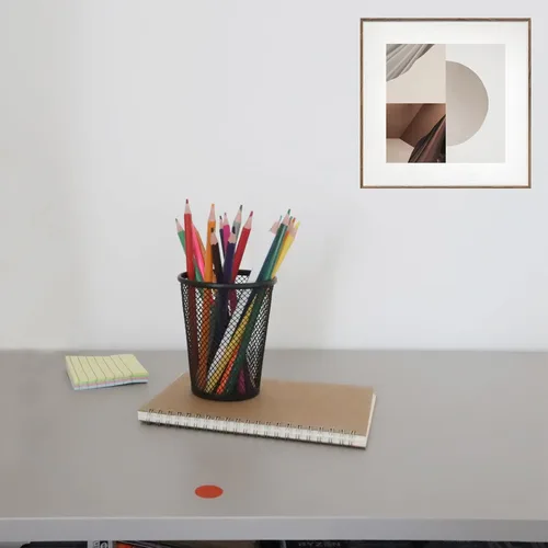 Vista 7 de HSYMQ Portalápices de escritorio, soporte de malla de alambre para organizador de escritorio y accesorios de escritorio de oficina (paquete de 1)