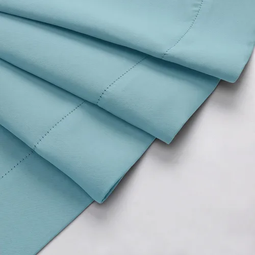 Vista 6 de Gwine Aqua Short Curtains 36 Inches Long - Small Half Window Kitchen Curtains Over Sink, Solid Blackout Curtain for Bathroom Basement Cabinet RV, 2