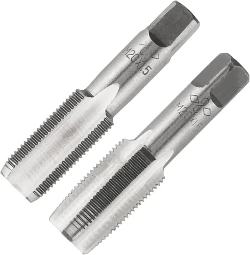 Vista 30 de M2 X 0.4 Mano métrica de grifo, mano derecha M2 X 0.016 in roscado mano grifo 1 par M2 X 0.4 Hand Tap 1Pair, Made of Alloy Tool Steel, Includes a