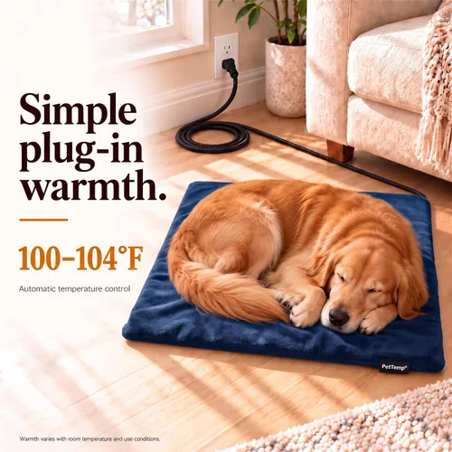 Vista 19 de Almohadilla térmica para mascotas para gatos, perros, interiores y exteriores, impermeable, con calefacción, cama para gatos, cama climatizada
