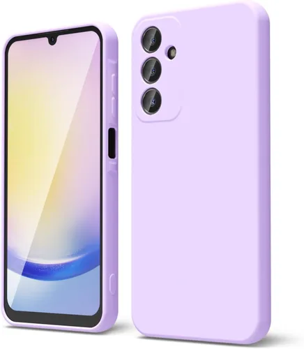 Vista 12 de oakxco Funda para teléfono Samsung Galaxy A12 con agarre de silicona líquida, linda delgada fina suave cubierta de gel de goma TPU lisa para mujeres