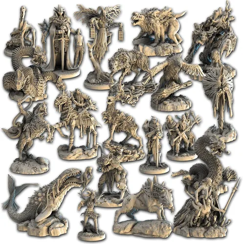 Vista 3 de Tainted Grail The Fall of Avalon Monsters of Avalon MINIATURES ACTUALIZACIÓN - Mejora tu juego con miniaturas detalladas. A partir de 14 años, 1-4