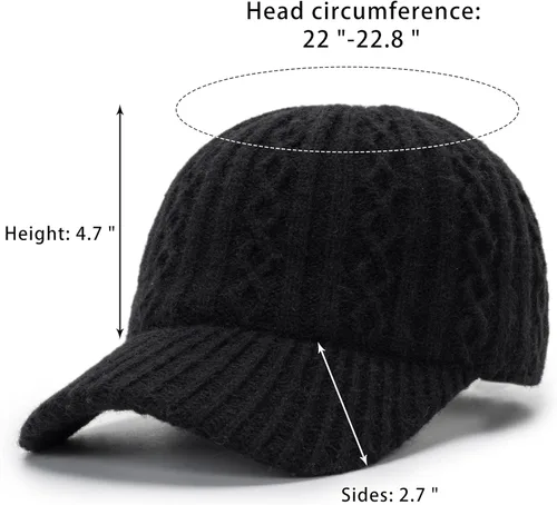 Vista 2 de Gorras de béisbol de lana de cordero, cálidas, de invierno, de felpa, hip-hop, para hombres y mujeres, para viajes al aire libre