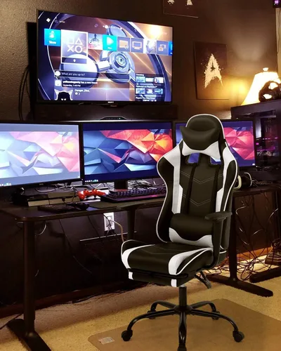 Vista 2 de Nueva silla para juegos de espalda alta para Computadora, Silla de diseño ergonómico