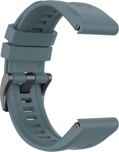 Vista 4 de Compatible con Garmin Fenix 7s/Fenix 6S/Fenix 5S, correas de repuesto de silicona de liberación rápida para Garmin Instinct 2S/7S Sapphire Solar
