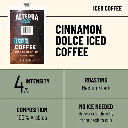 Vista 2 de Flavia Los paquetes de café helado Alterra Cinnamon Dolce solo funcionan con cafeteras Flavia (caja de 90)