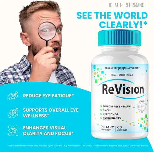 Vista 4 de IDEAL PERFORMANCE (5 unidades) Revision Eye Supplement Pills Advanced Vision 2.0 Complejo para el cuidado de los ojos Cápsulas Vitaminas Pro