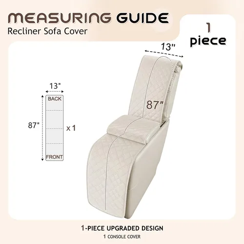 Vista 4 de Arfntevss Fundas para sofá seccional reclinable para sofá seccional en forma de L, funda antideslizante lavable para sofá reclinable con forma de L