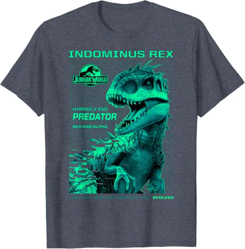 Vista 83 de Jurassic World Indominus Rex Hybrid Predator T-Shirt Small Negro