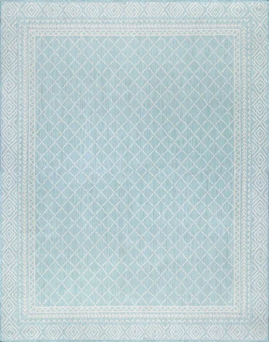 Vista 7 de Alfombra grande para interiores y exteriores, resistente al agua y a la decoloración, de 8 x 10 pies, para patio, terraza, porche, entrada, alfombra