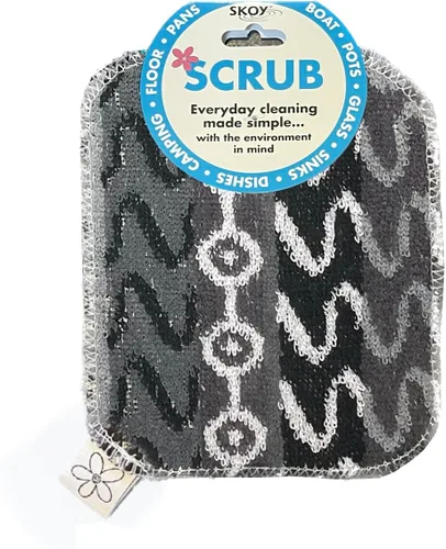 Vista 15 de Skoy Scrub, 1 pieza reutilizable, estropajo para platos sin rayones para limpieza de cocina y hogar, amigable con el planeta, apto para Surtido