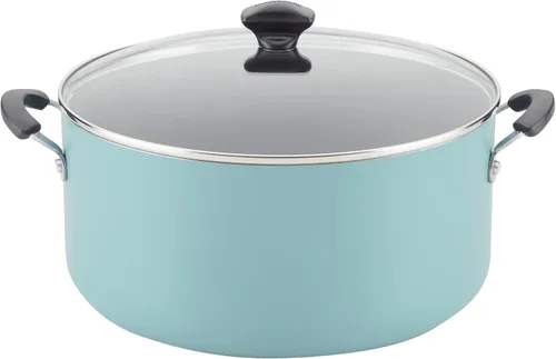 Vista 8 de Farberware - Olla de cocina antiadherente con tapa, 10.5 cuartos de galón - Negro