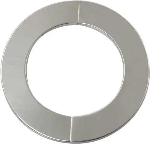 Vista 9 de 2 piezas de brida dividida de pared, placa redonda de acero inoxidable, accesorios de cubierta de tubería de agua montada en la pared para tubería