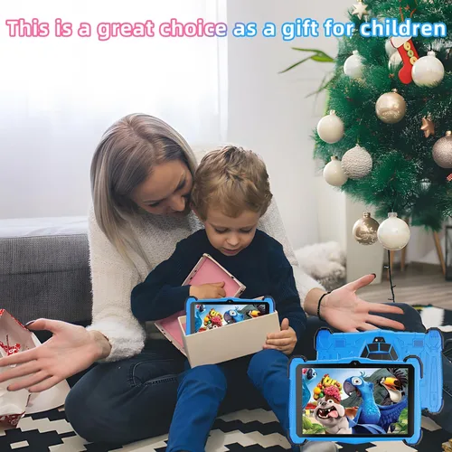 Vista 11 de Tableta infantil de 7 pulgadas, tableta para niños de 3 a 10 años, tableta de aprendizaje educativo Android 14, 10 GB de RAM+64 GB de ROM, controles