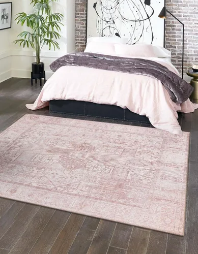 Vista 35 de Unique Loom Timeless Collection - Alfombra de área - Peter (2' x 3' 1" ovalada, beige/marfil)