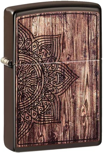 Vista 31 de Zippo - Encendedor de bolsillo cruzado Armadura San Benito Latón