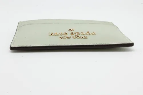 Vista 4 de Kate Spade New York Tarjetero delgado pequeño Staci, Salvia, Tarjetero