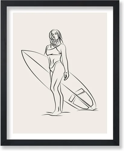 Vista 102 de Poster Master Swan Floaty Poster - Retro Woman Print - Pool Art - Swimming Illustration - Line Sketch - Abstract Design - Chic Boho Decor - Great