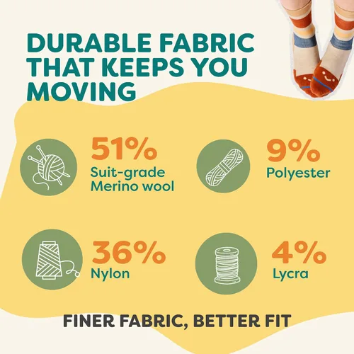 Vista 5 de FITS Business Crew - Calcetines de lana merino fina para hombres y mujeres, transpirables, resistentes al olor, ligeros, cómodos para todo el pie