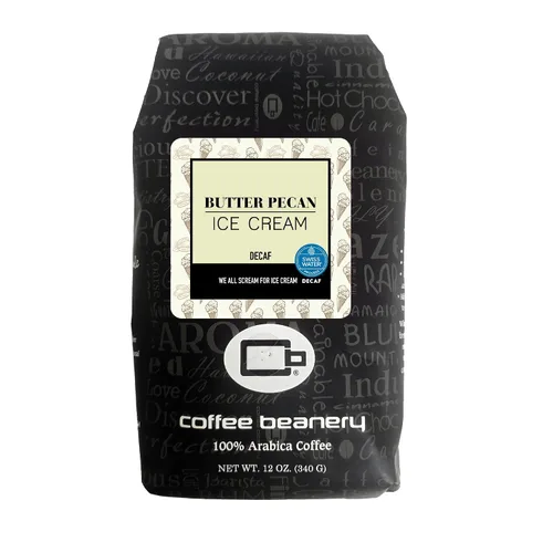 Vista 34 de Coffee Beanery Café con sabor a Amaretto SWP descafeinado 12 onzas (goteo automático) Tostado ligero