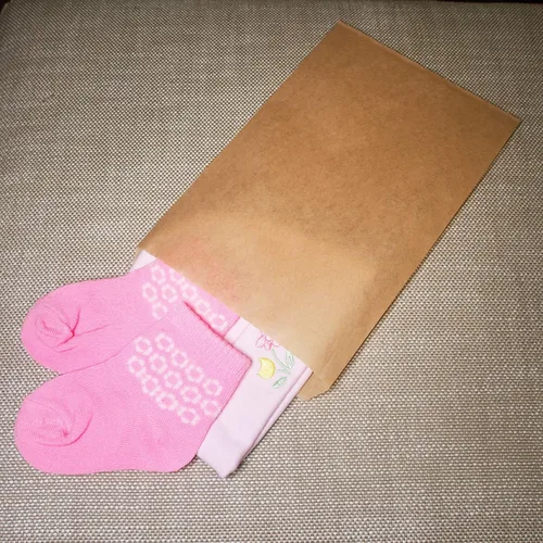 Vista 5 de CuteBox 100 bolsas de regalo de papel plano marrón kraft (6 x 9 pulgadas) para mercancía, manualidades, recuerdos de fiesta, venta al por menor