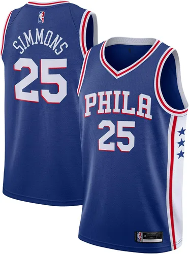 Vista 2 de Camiseta Swingman de Ben Simmons Philadelphia 76ers #25 Oficial Juvenil 8-20