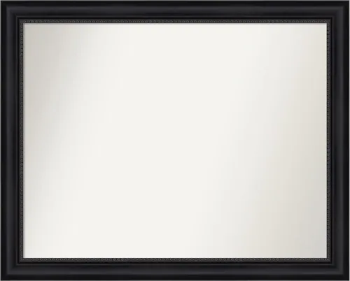 Vista 171 de Amanti Art Espejo personalizado, espejo de baño negro Astor, espejo de pared o espejo de tocador de baño sobre el fregadero (25 x 25 pulgadas)