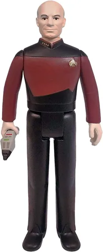 Vista 2 de Super7 Star Trek: The Next Generation Captain Picard - Figura de acción de Star Trek de 3.75 pulgadas con accesorio, colección de programas