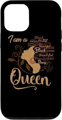 Vista 26 de Funda para iPhone 16 BLM Melanin Women I'm a Queen African American Black Pride