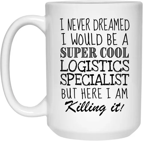 Vista 4 de Logistics Specialist Coffee Mug Funny Appreciation Gifts 11 oz Tea Cup For Men Women White