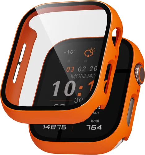 Vista 13 de Juego de 2 fundas de PC duro para Apple Watch SE 3 (2025) / SE2 / SE / Series 6/5/4, protector de pantalla de 40 mm, con protector de pantalla