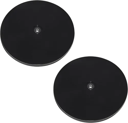 Vista 16 de 4 Piezas Negro 2 pulgadas Acrílico Lazy Susan Organizador Giratorio de Mesa con Rodamientos - Placa Giratoria Redonda para Estante de Especias