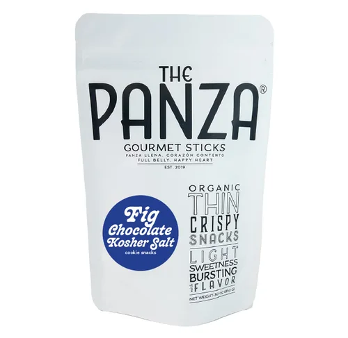 Vista 10 de The Panza Chocolate Gourmet Cookie Snack fino y crujiente Orgánico, sin OMG, ingredientes 100% naturales Frasco Signature de 4.3 onzas