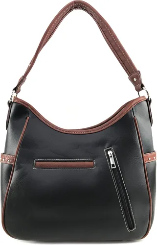 Vista 3 de Justin West Cruz hebilla Concho bordados de flores Stud Western Conceal Carry cartera bolso