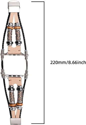 Vista 6 de Compatible con Apple Watch Band de 1.811 in 1.772 in 1.732 in 1.654 in 1.614 in 1.575 in 1.496 in 1.929 in, iWatch Series