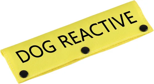 Vista 8 de Divertida funda para correa para perro, correa reactiva para perro, alerta, parche de identificación colgante, regalo de cumpleaños para mascotas