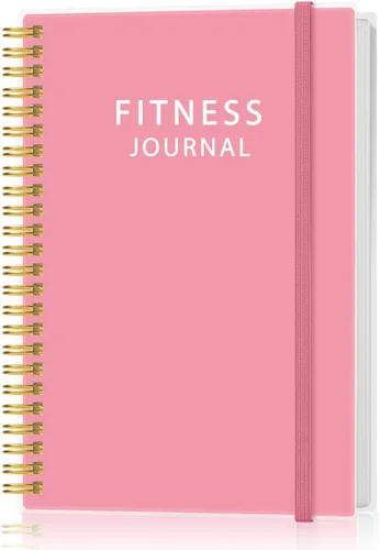 Vista 17 de Diario de fitness simplificado para mujeres y hombres, diario/planificador de entrenamiento A5, libro de registro de ejercicio diario para pérdida