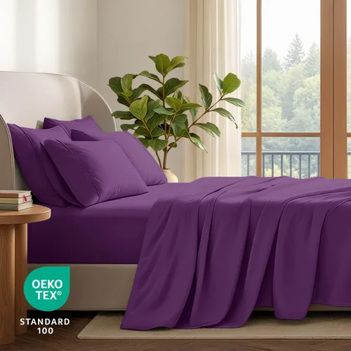 Vista 45 de Bare Home Sheet Set 1800 Ultra-Soft with 2 Pillowcases (Twin XL, Dark Blue)