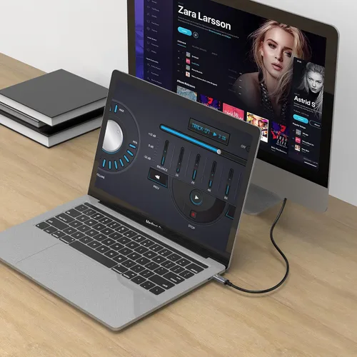 Vista 4 de TREBLEET Cable USB4 de 15 pies compatible con Thunderbolt 3, cable USB4 de tamaño súper largo de 100 W 20 Gbps, compatible con hub Thunderbolt 3