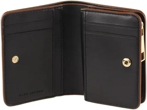 Vista 3 de Marc Jacobs S101L01SP21 almendra ahumadaoro Hardware cartera compacta para mujer