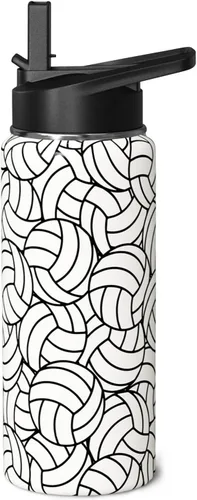 Vista 13 de Botella de Agua de Béisbol 18oz Botellas de Agua Deportivas Aisladas Regalos de Béisbol para Hombres Mujeres Regalo para Entrenador Amantes