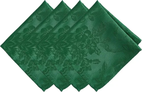 Vista 22 de Elrene Home Fashions Poinsettia Elegance - Camino de mesa de vacaciones jacquard, 13 x 70 pulgadas, dorado