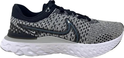 Vista 2 de Nike Hombres React Infinity 3, Negro Dk Humo Gris Niebla
